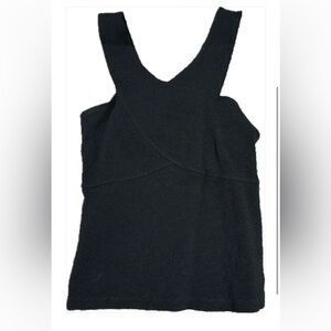 Black stretchy fancy tank top
